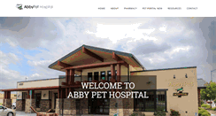 Desktop Screenshot of abbypethospital.com