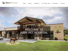 Tablet Screenshot of abbypethospital.com